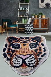 Mijölnir Bengal Djt Alfombrilla de Baño Multicolor 80 cm